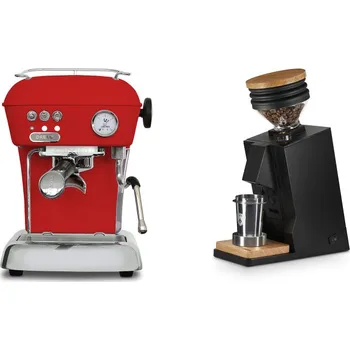 Kávovar Ascaso Dream ONE, Love Red + Eureka Mignon Single Dose, Black &…