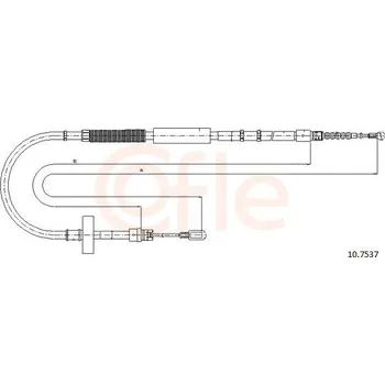 Auto-moto Tažné lanko, parkovací brzda COFLE CFE10.7537