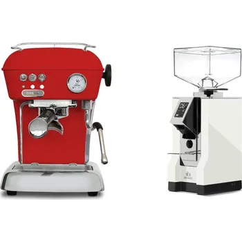 Kávovar Ascaso Dream ONE, Love Red + Eureka Mignon Bravo, CR white