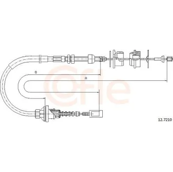 Spojkové lanko Tažné lanko, ovládání spojky COFLE CFE12.7210