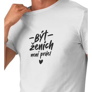 Pánské tričko Pánské tričko, bílé - Být ženich není prdel 4XL