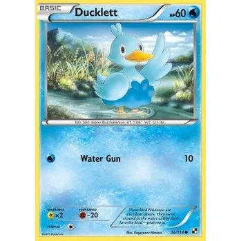 Karetní hra Pokémon BLW 036/114 Ducklett - Black & White Stav: Excellent, Verze: NORMAL