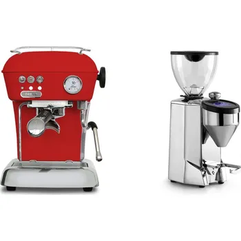 Kávovar Ascaso Dream ONE, Love Red + Rocket Espresso FAUSTO 2.1, chrome