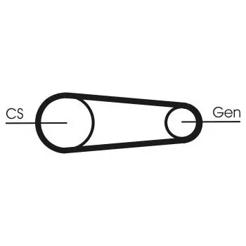 Sada žebrovaných klínových řemenů CONTINENTAL CTAM 6PK831 ELAST T1