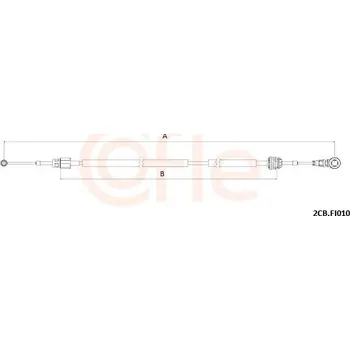 Tažné lanko, ruční převodovka COFLE 2CB.FI010