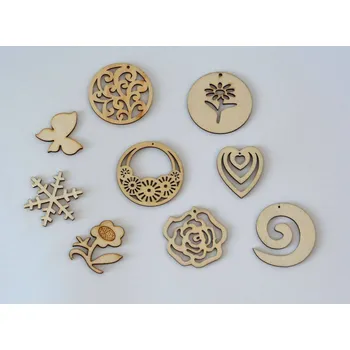 Výtvárné potřeby Dřevěné výseky E - KOLEČKO FILIGRÁN prům. 50 mm