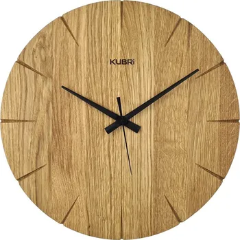 Hodiny KUBRi 0072RC - Hodiny z masivního dubu řízené signálem