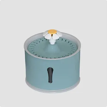 miska pro kočku Fontánka pro kočičky s osvětlením a filtrací vody (napájení USB kabel) Varianta: tmavě modrá fontánka