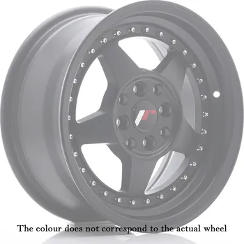 Alu kolo Japan Racing JR6 15x7 ET20-35 4H BLANK Gloss Černá w/Machined Lip