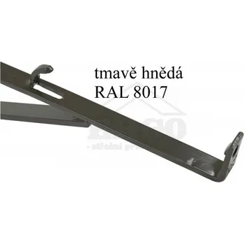 ERGO Držák protisněhové mříže - univerzální k zavěšení - tmavě hnědý