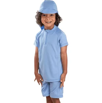 Dětská UV souprava s krátkým rukávem modrá Geggamoja Velikost: 122/128