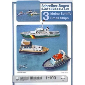 Papírový model Papírová vystřihovánka - Tři malé lodě