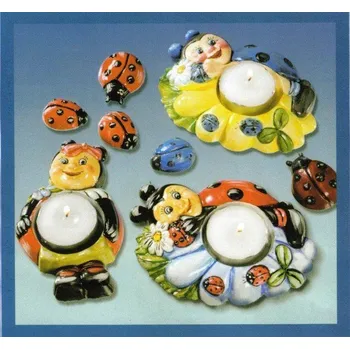 Forma na odlévání Forma na odlévání sádry, model. hmot - Svícny 2 ks - O