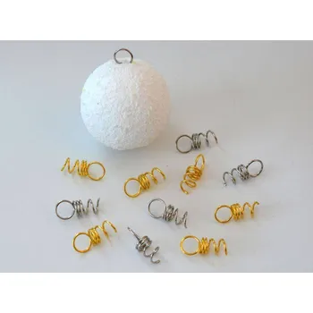 Šroubovací očko na polystyrenové tvary 1x3 cm STŘÍBRNÉ