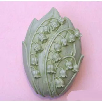 Silikonová forma - mýdlo Konvalinky 78 x 52 x 33 mm