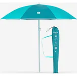 DECATHLON Slunečník na pláž dvoumístný UPF 50+ Paruv 160 MODRÁ|ZELENÁ