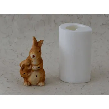 Silikonová forma - Zajíčci 1 - 55 x 50 x 100 mm