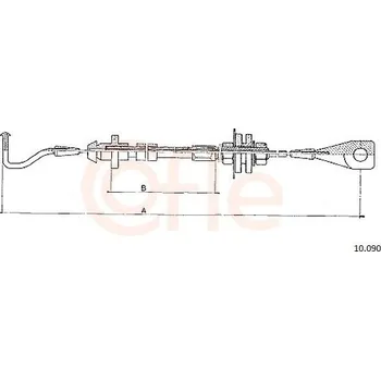 Lanko parkovací brzdy Lanko plynu COFLE 10.090