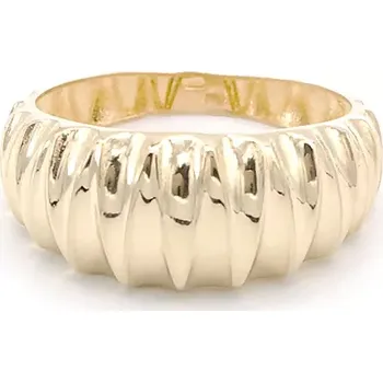 Prsten Zlatý prsten zdobený vroubkováním 1,55g