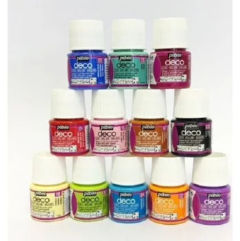 Speciální výtvarná barva Akrylová barva Pébéo Déco 45 ml LESKLÁ HNĚDÁ ČOKOLÁDOVÁ 144