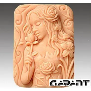 Silikonová forma - Víla s růží 70 x 49 x 29 mm