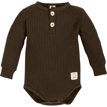 Makoma Waffel body "polo" dlouhý rukáv MOCHA - 68