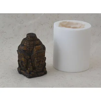 Silikonová forma - Čtyři hlavy 3D - prům. 95 x 135 mm