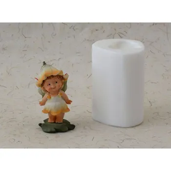 Silikonová forma - Skřítek-víla 2 - 40 x 35 x 73 mm