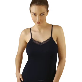 Dámská košilka na ramínka Emili Sila černá XXL