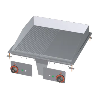 Grilovací deska 56x55 drop-in elektrická kombinovaná 400 V | RM - FTLRD-66ET