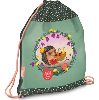 Školní sáček Ars Una sáček na přezůvky Apple Pie – růžový vak pro školačky