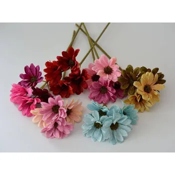 umělá květina Umělé květy - Chryzantéma F - hnědá