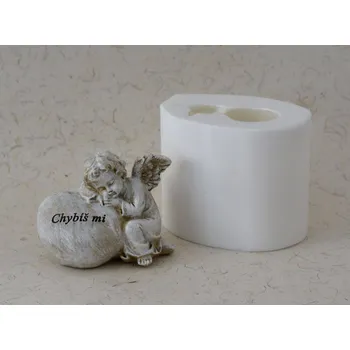 Silikonová forma - Anděl - Chybíš mi 120 x 67 x 95 mm