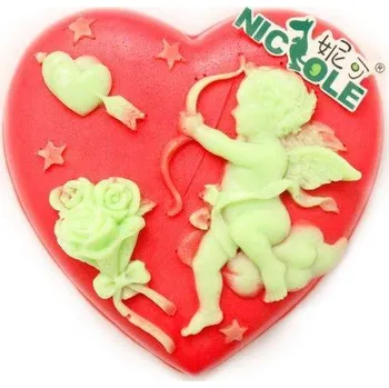 Silikonová forma - Srdce Amor 83 x 80 x 33 mm