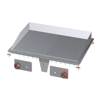 Grilovací deska 75x55 drop-in elektrická chromovaná kombinovaná 400 V | RM - FTLRD-68ETS