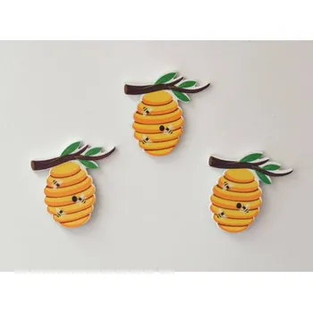 Dřevěná dekorace - Včelí úl se samolepkou