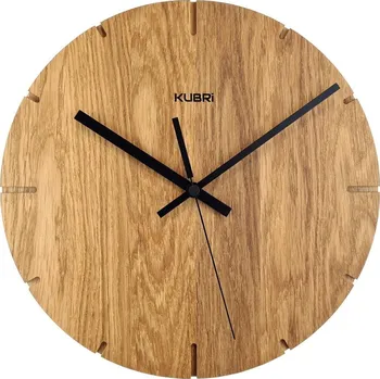 Hodiny KUBRi 0021RC - Dubové hodiny české výroby řízené signálem