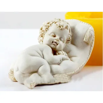 Silikonová forma - Miminko spící III - 95 x 64 x 52 mm