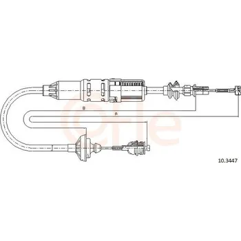 Spojkové lanko Tažné lanko, ovládání spojky COFLE 10.3447