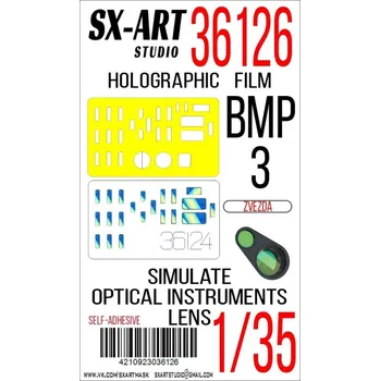 Plastikový model 1/35 Holographic film BMP-3 blue (ZVE)