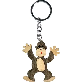 2Kids Toys Dřevěná klíčenka velká Opice stojící
