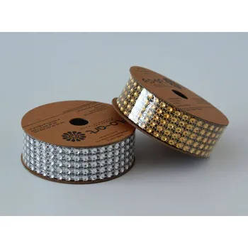 Opasek Diamantový pásek 25 mm - bal. 2,7 m ZLATÝ