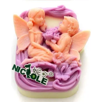 Silikonová forma - Skřítci pár 95 x 83x 33 mm