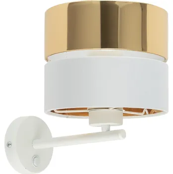 Žárovka TK Lighting Hilton nástěnné svítidlo 1x15 W bílá-zlatá 4770