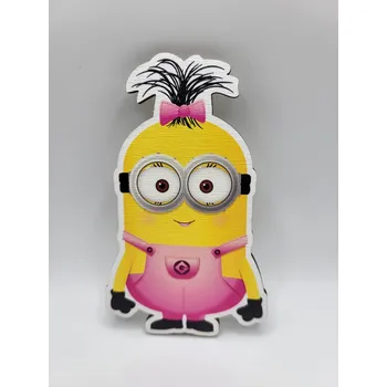 Party dekorace Loranc Magnetka na dort - Mimoň růžový