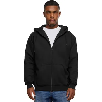 Pánská mikina Měkká pánská zipová mikina Urban Classics 380 g/m Barva: Černá, Velikost: 4XL