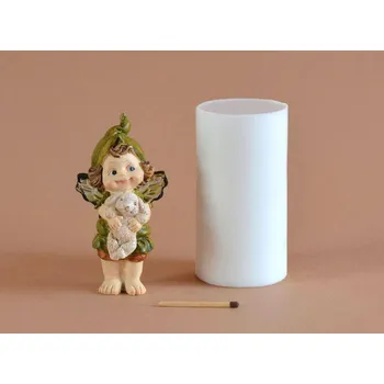 Silikonová forma - Skřítek-víla 1 - 52 x 40 x 92 mm