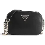 Guess double zip crossbody kabelka černá