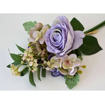 umělá květina Umělé květiny - mix květin FIALOVÁ RŮŽE