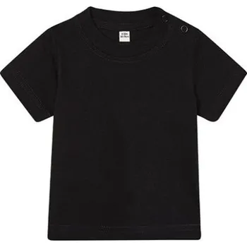 Babybugz Dětské tričko s krátkým rukávem BZ61 Black 6-12 Monate